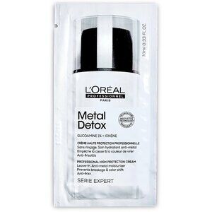 ➡️ 8/$20 ⬅️ L'Oreal—Metal Detox High Protection Leave In Cream—Sample (10mL)